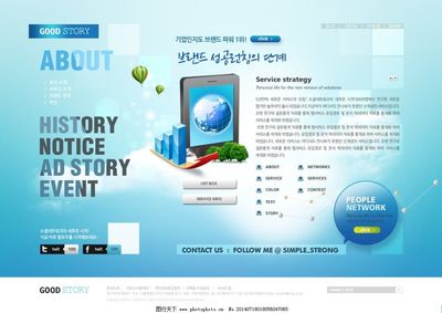 科技公司簡介網(wǎng)頁P(yáng)SD模板設(shè)計指南